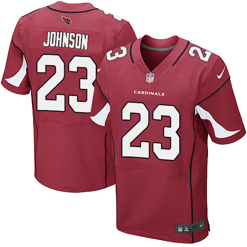 Men's Elite Chris Johnson Nike Jersey Red Home - #23 NFL Arizona Cardinals